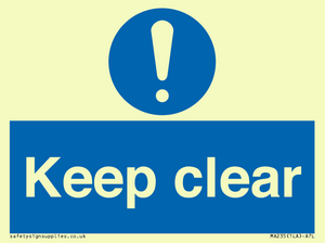 keep clear